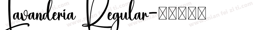 Lavanderia Regular字体转换